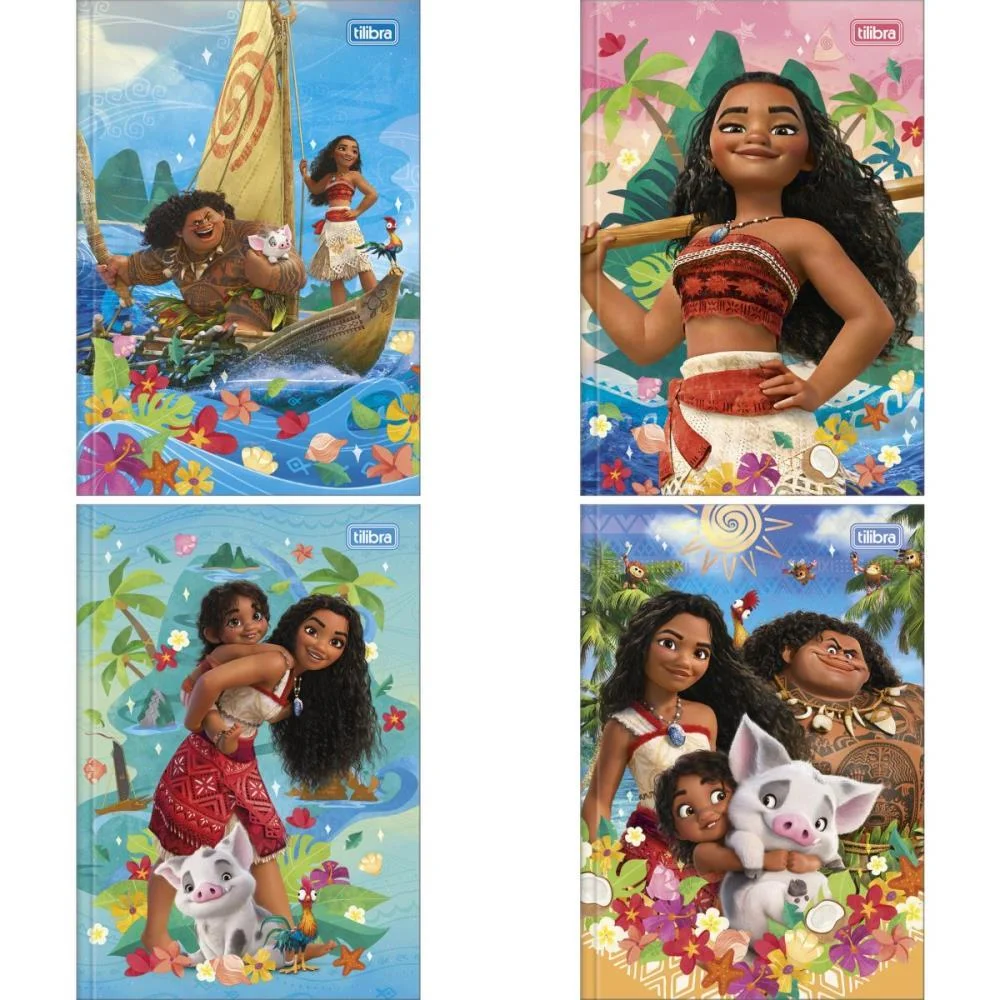 CADERNO BROCHURA 1/4 CAPA DURA MOANA 80FLS TILIBRA (PCT.C/05) - imagem 3