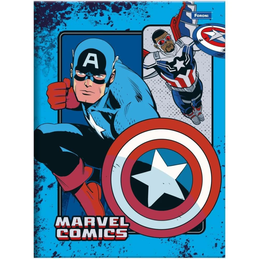 CADERNO BROCHURA 1/4 CAPA DURA MARVEL COMICS 80FLS FORONI (PCT.C/05) - imagem 5