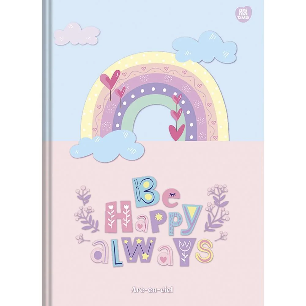 CADERNO BROCHURA 1/4 CAPA DURA ARC-EN-CIEL 80F ANIMATIVA (PCT.C/05) - imagem 5