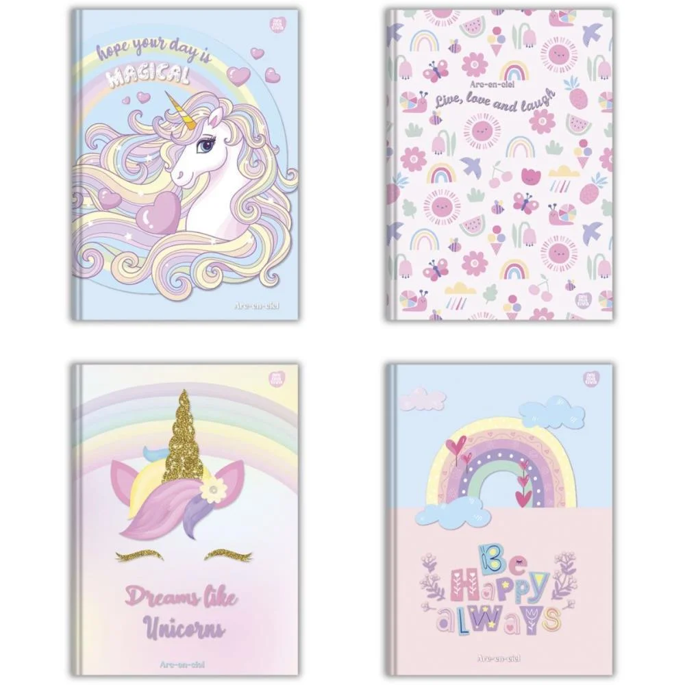 CADERNO BROCHURA 1/4 CAPA DURA ARC-EN-CIEL 80F ANIMATIVA (PCT.C/05) - imagem 7