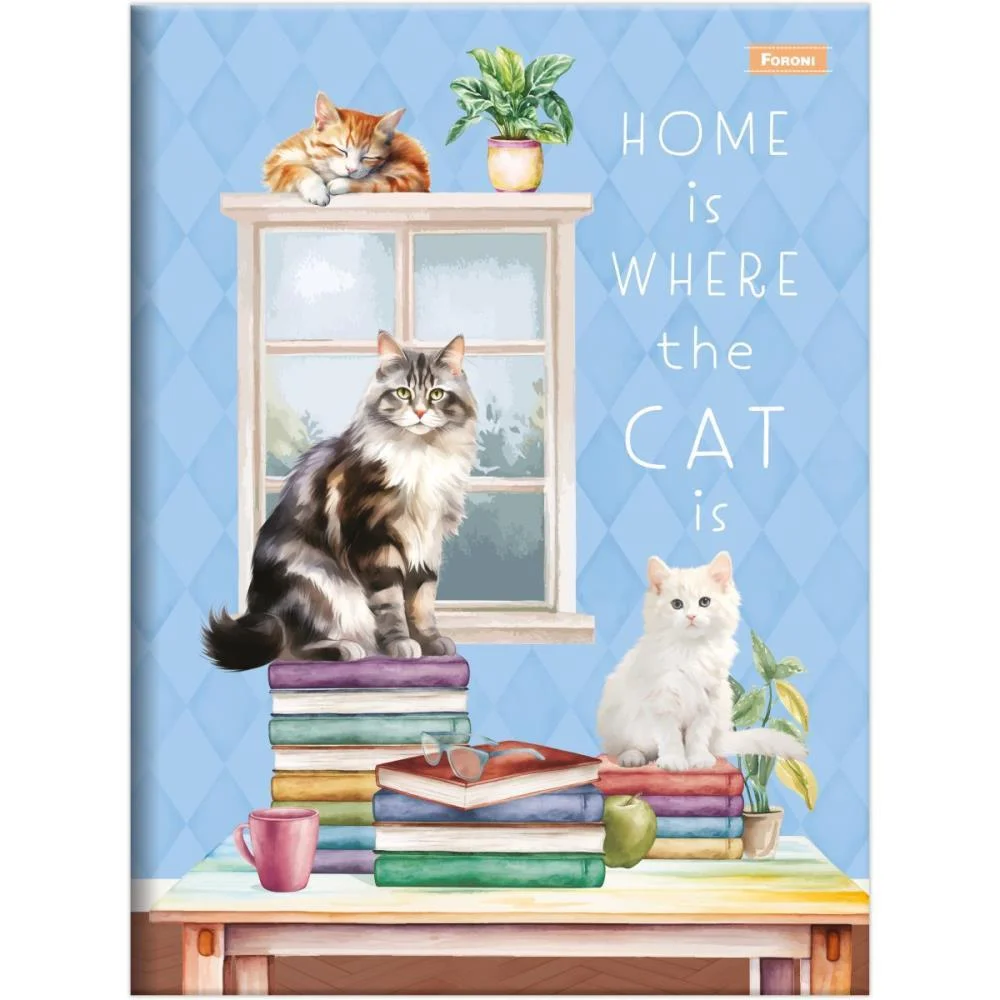 CADERNO BROCHURA 1/4 CAPA DURA FURFRIENDS 80F FORONI (PCT.C/05) - imagem 2