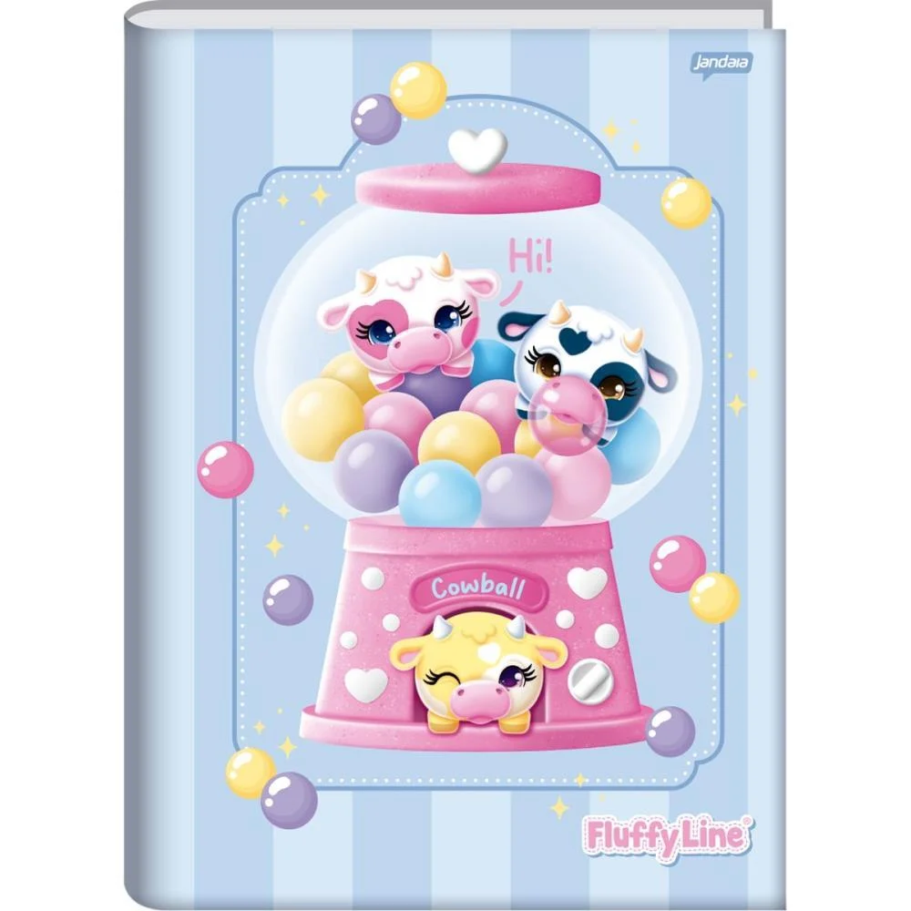 CADERNO BROCHURA 1/4 CAPA DURA FLUFFY 80FLS. JANDAIA (PCT.C/05) - imagem 5