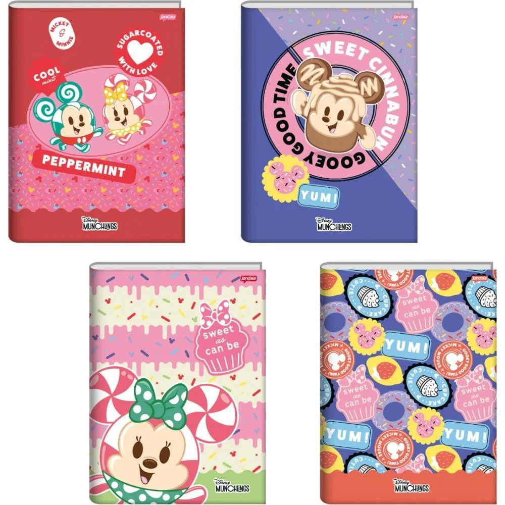 CADERNO BROCHURA 1/4 CAPA DURA DISNEY MUNCHILLINGS 80FLS JANDAIA (PCT.C/05) - imagem 3