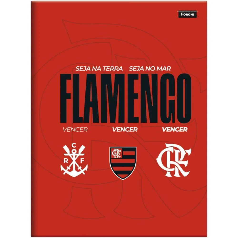 CADERNO BROCHURA 1/4 CAPA DURA FLAMENGO 80FLS FORONI (PCT.C/05) - imagem 5