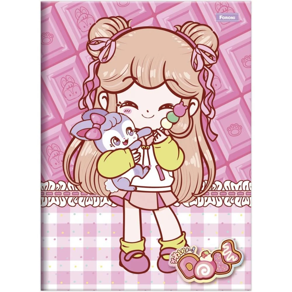 CADERNO BROCHURA 1/4 CAPA DURA DOLL 80FLS FORONI (PCT.C/05) - imagem 5