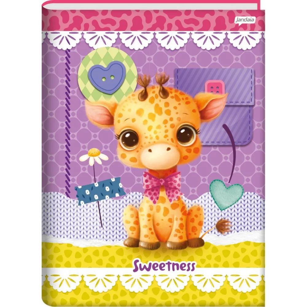 CADERNO BROCHURAO CAPA DURA SWEETNESS 80FLS. JANDAIA (PCT.C/05) - imagem 6