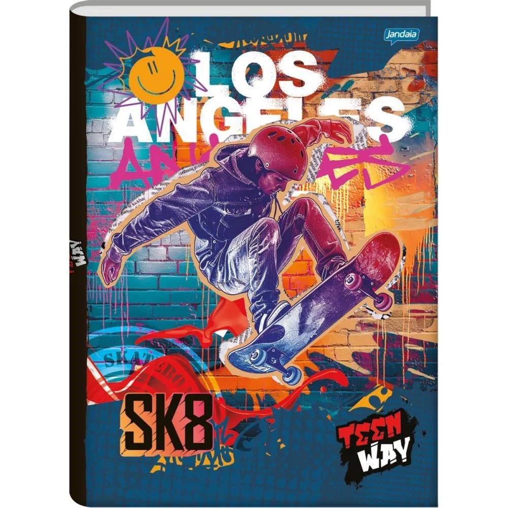 CADERNO BROCHURAO CAPA DURA TEEN WAY 96FLS. JANDAIA (PCT.C/05) - imagem 5