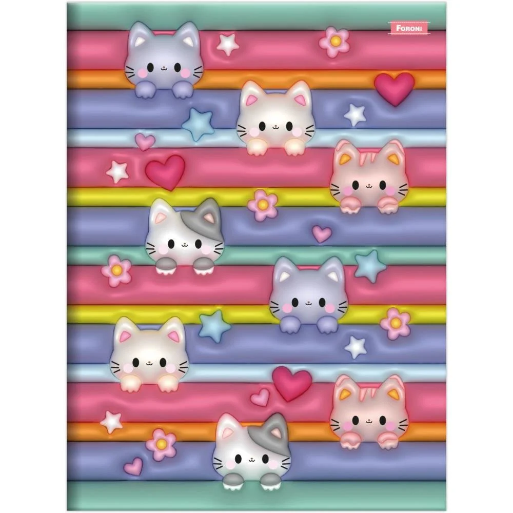 CADERNO BROCHURAO CAPA DURA NICECREAM 80FLS FORONI (PCT.C/05) - imagem 4