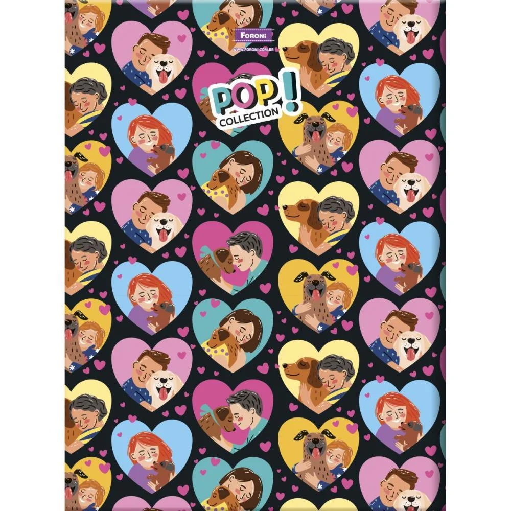 CADERNO BROCHURAO CAPA DURA POP COLLECTION 96FLS. FORONI (PCT.C/05) - imagem 4