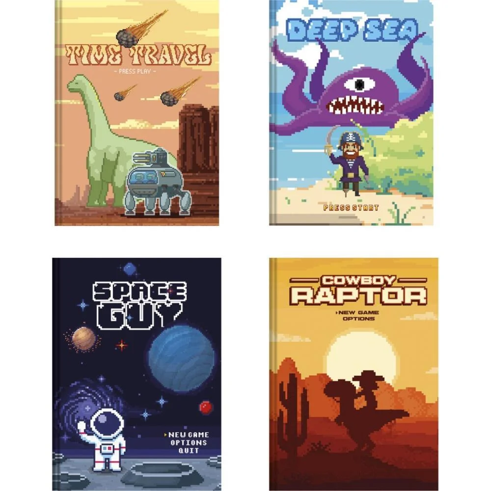 CADERNO BROCHURAO CAPA DURA PIXEL KRAFT 80F ANIMATIVA (PCT.C/05) - imagem 3