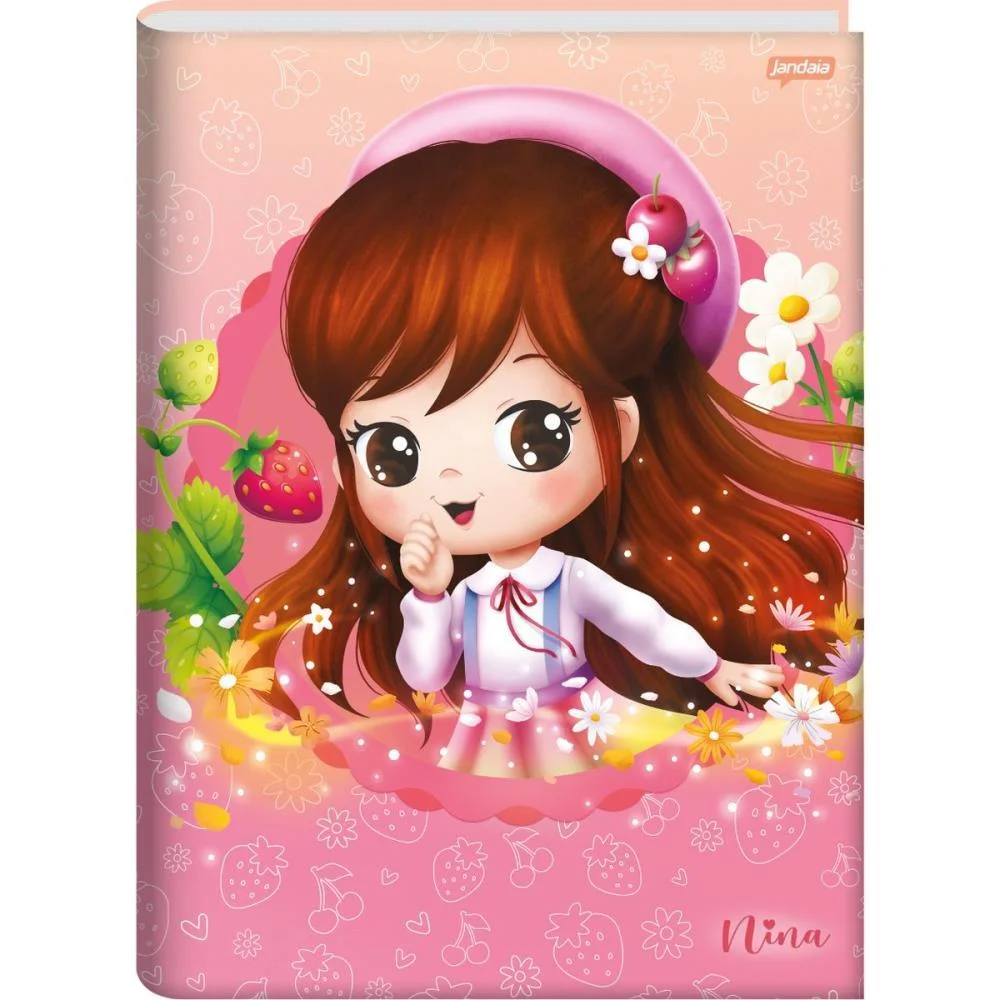 CADERNO BROCHURAO CAPA DURA NINA 80FLS JANDAIA (PCT.C/05) - imagem 4