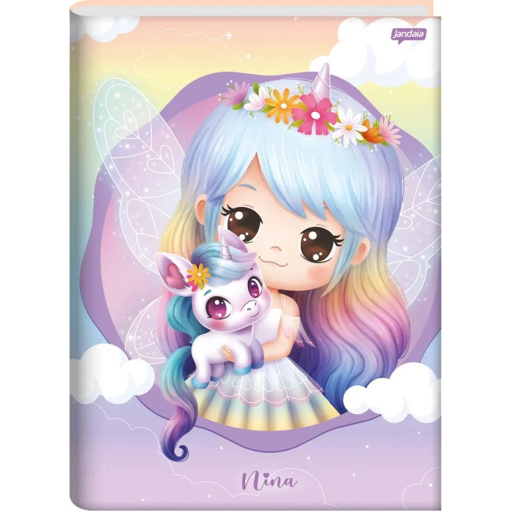 CADERNO BROCHURAO CAPA DURA NINA 80FLS JANDAIA (PCT.C/05) - imagem 5