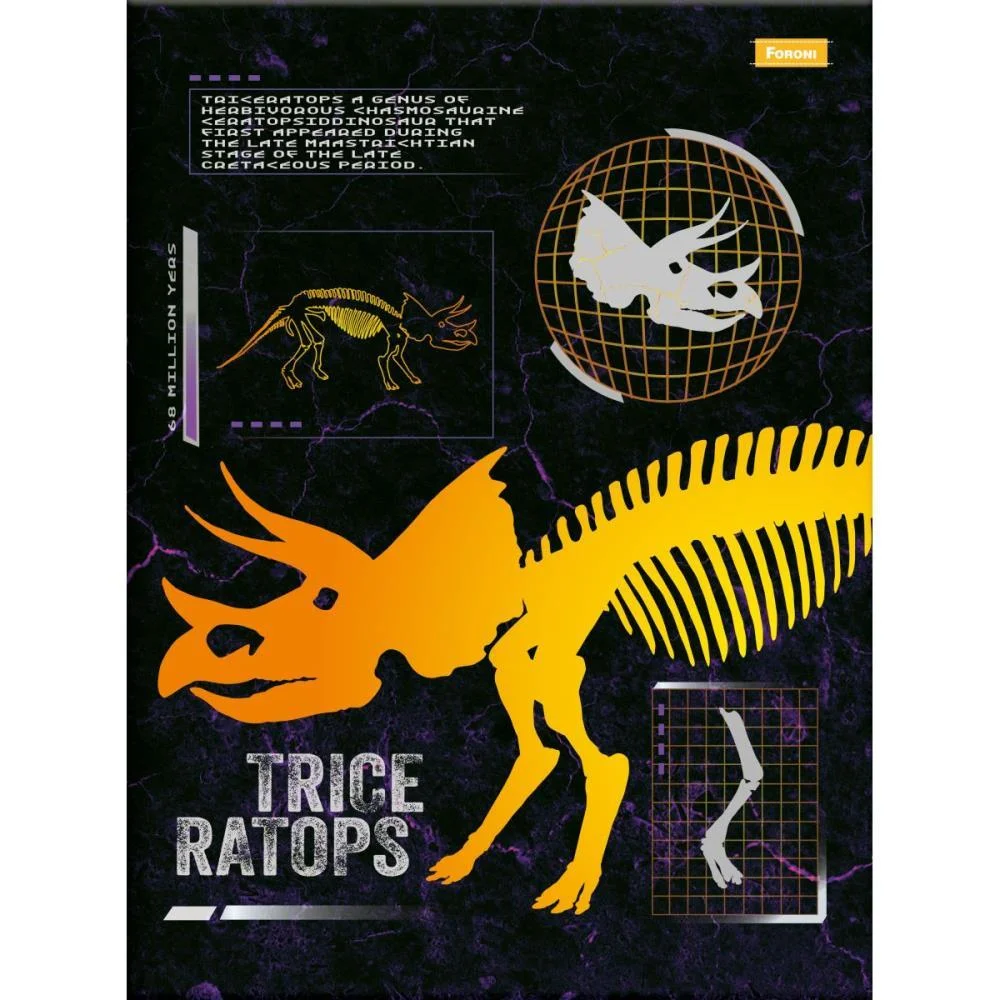 CADERNO BROCHURAO CAPA DURA SAUROS 80F FORONI (PCT.C/05) - imagem 4