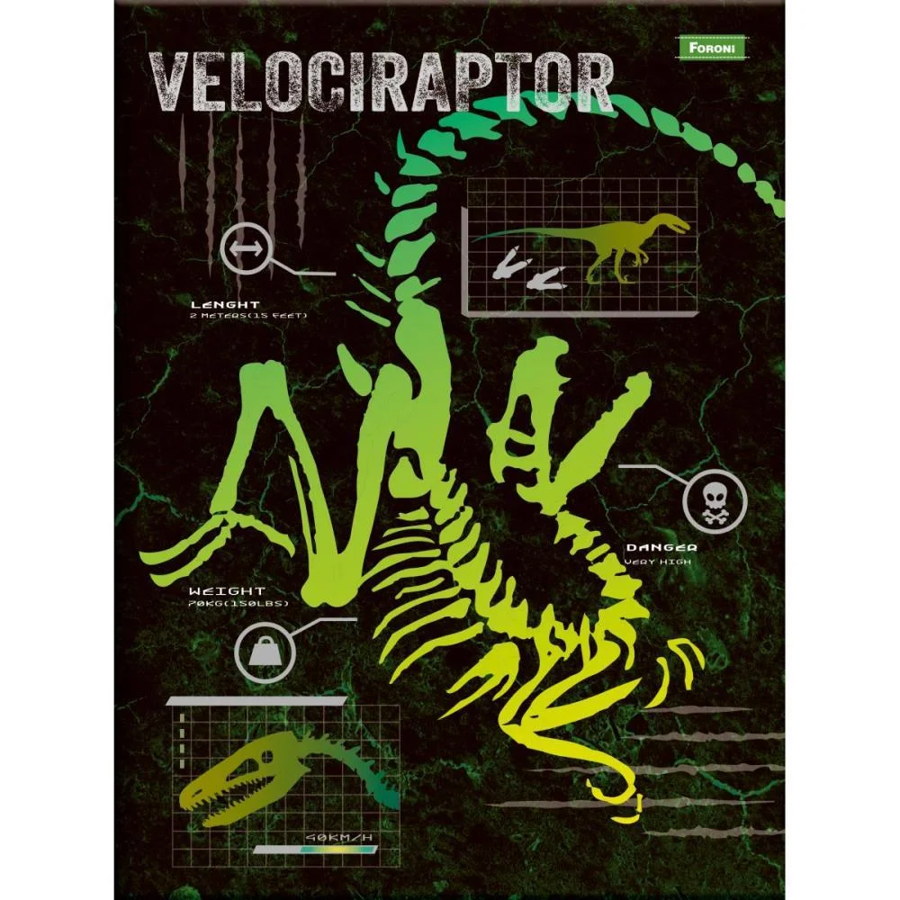 CADERNO BROCHURAO CAPA DURA SAUROS 80F FORONI (PCT.C/05) - imagem 5