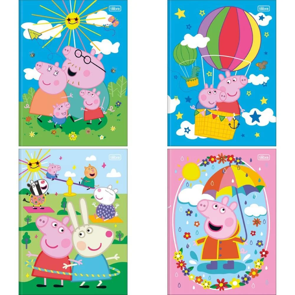 CADERNO BROCHURAO CAPA DURA PEPPA PIG 80FLS TILIBRA (PCT.C/05) - imagem 2