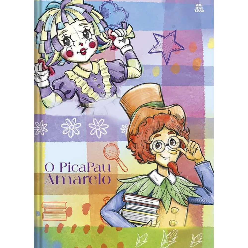CADERNO BROCHURAO CAPA DURA O PICA PAU AMARELO 80F ANIMATIVA (PCT.C/05) - imagem 3
