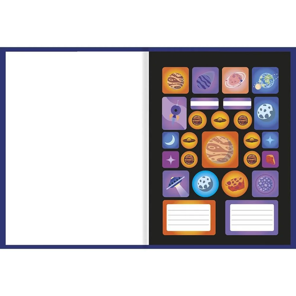 CADERNO BROCHURAO CAPA DURA OUTER SPACE 80F ANIMATIVA (PCT.C/05) - imagem 3