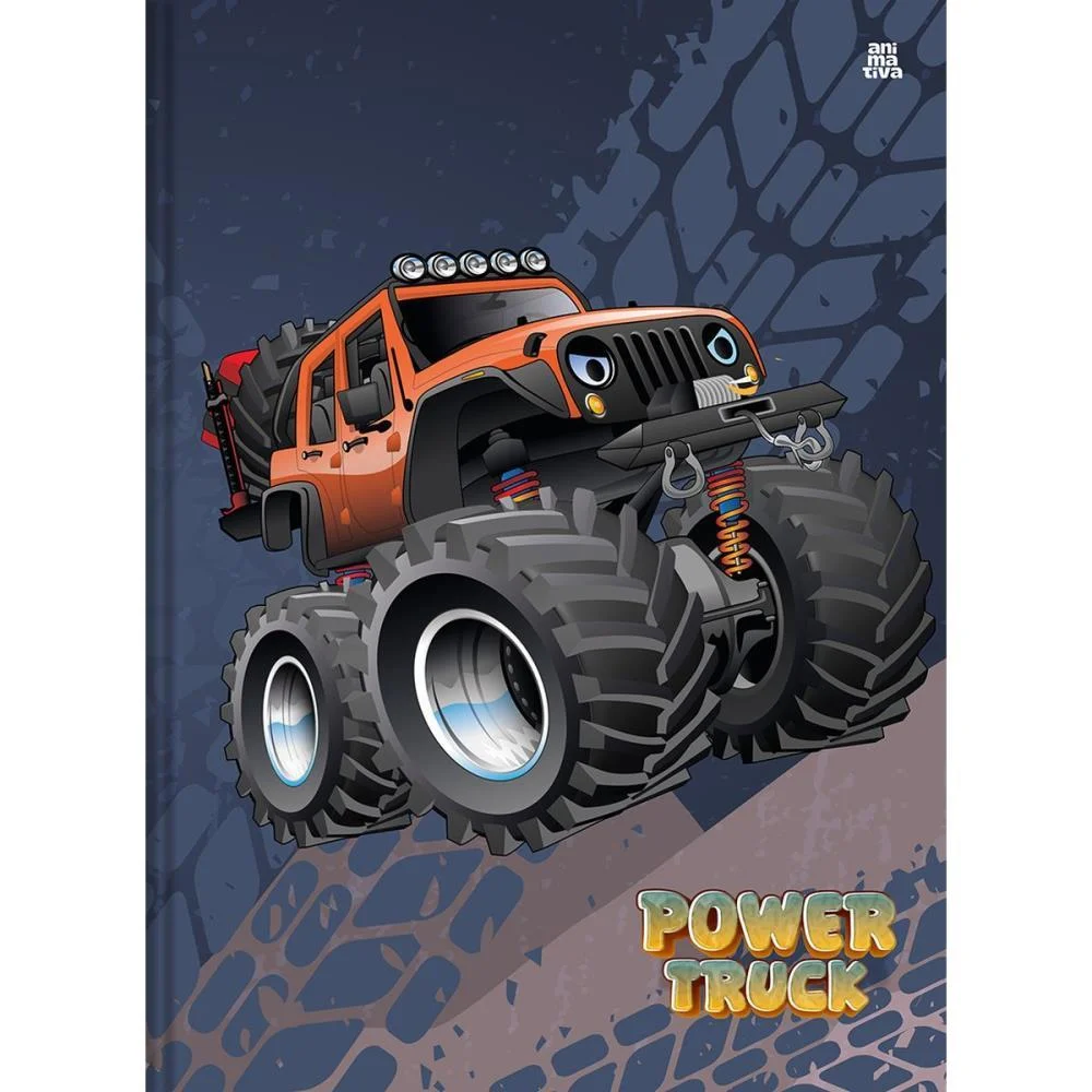 CADERNO BROCHURAO CAPA DURA POWER TRUCK 80F ANIMATIVA (PCT.C/05) - imagem 3