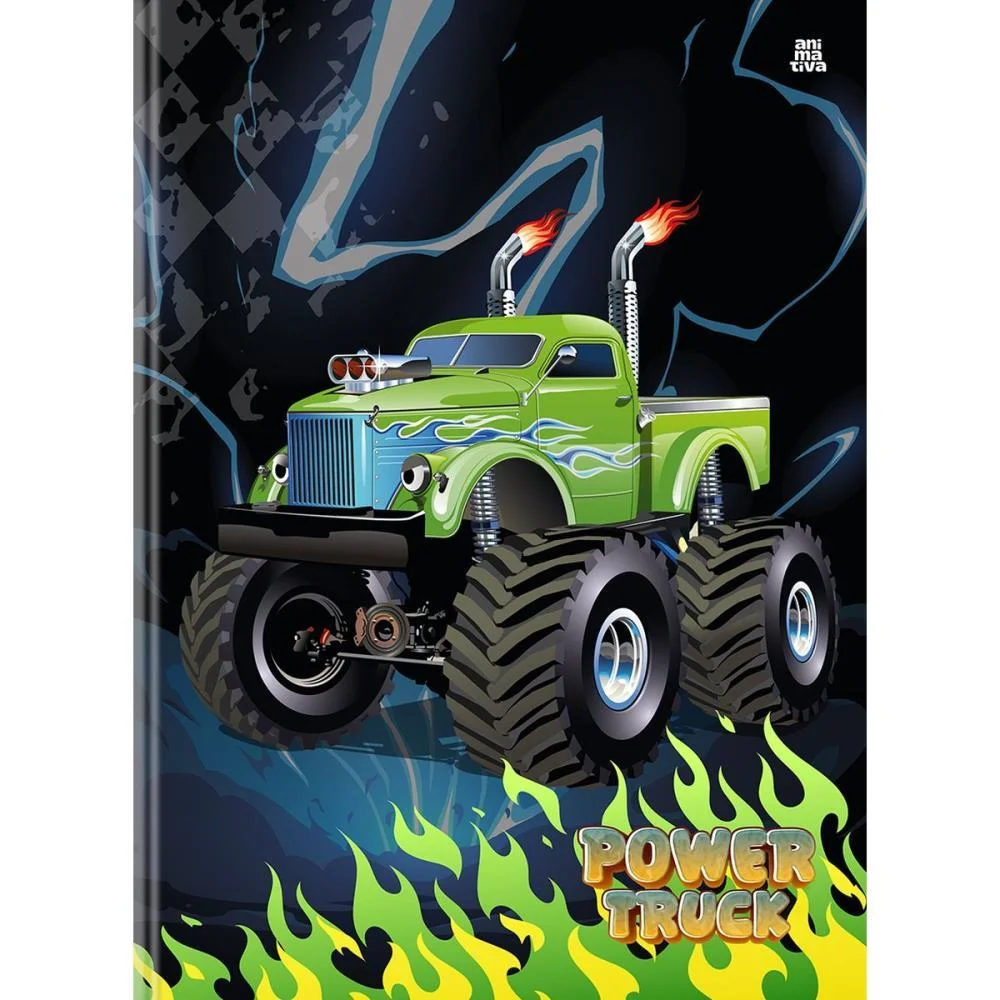 CADERNO BROCHURAO CAPA DURA POWER TRUCK 80F ANIMATIVA (PCT.C/05) - imagem 6