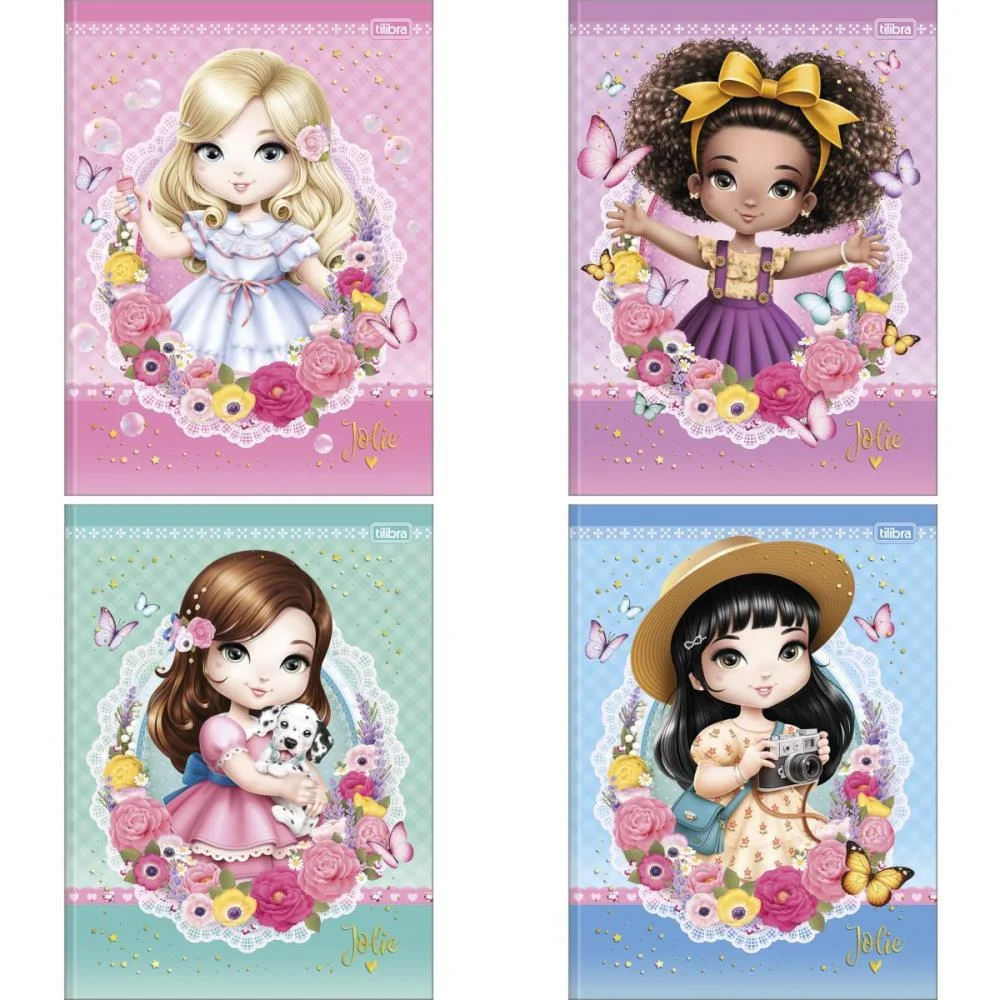 CADERNO BROCHURAO CAPA DURA JOLIE 80FLS. TILIBRA (PCT.C/05) - imagem 4