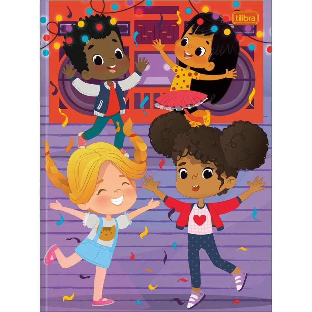CADERNO BROCHURAO CAPA DURA KIDS 48FLS. FEMININO TILIBRA (PCT.C/10) - imagem 2