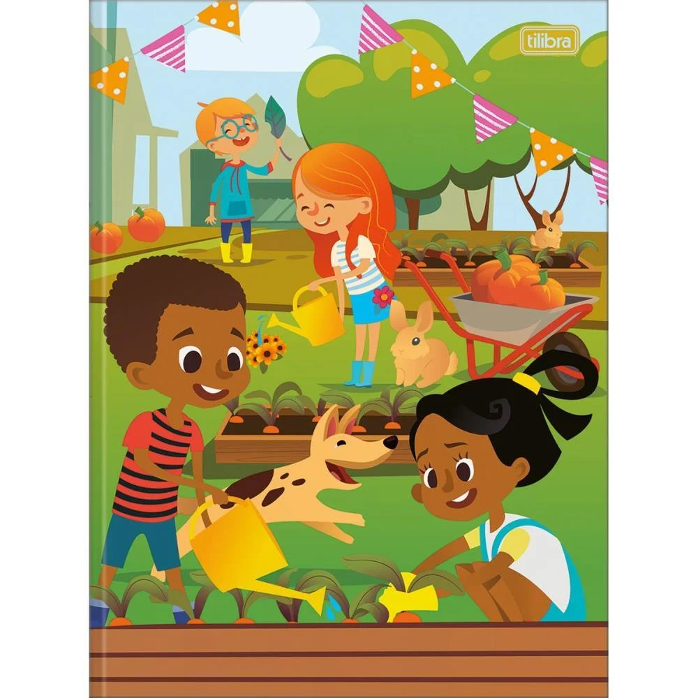 CADERNO BROCHURAO CAPA DURA KIDS 48FLS. FEMININO TILIBRA (PCT.C/10) - imagem 5