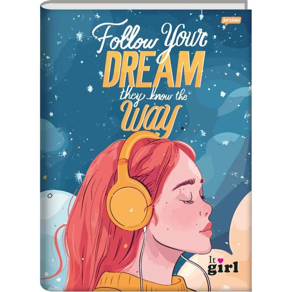 CADERNO BROCHURAO CAPA DURA IT GIRL 96FLS. JANDAIA (PCT.C/05) - imagem 7