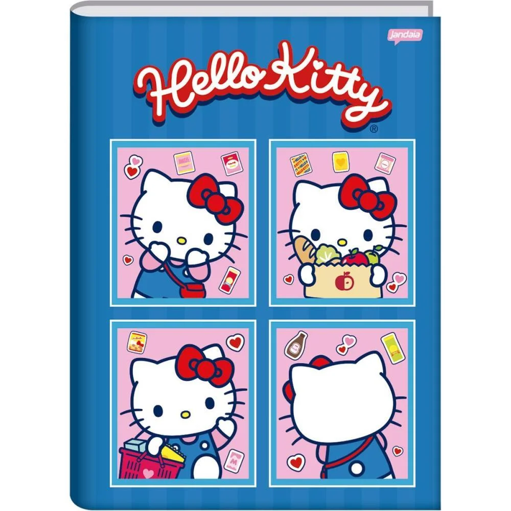 CADERNO BROCHURAO CAPA DURA HELLO KITTY 80FLS. JANDAIA (PCT.C/05) - imagem 5