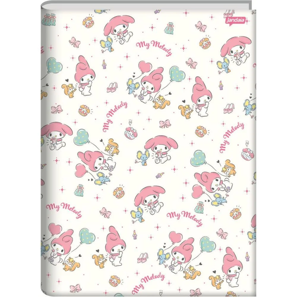 CADERNO BROCHURAO CAPA DURA MY MELODY 80FLS. JANDAIA (PCT.C/05) - imagem 7
