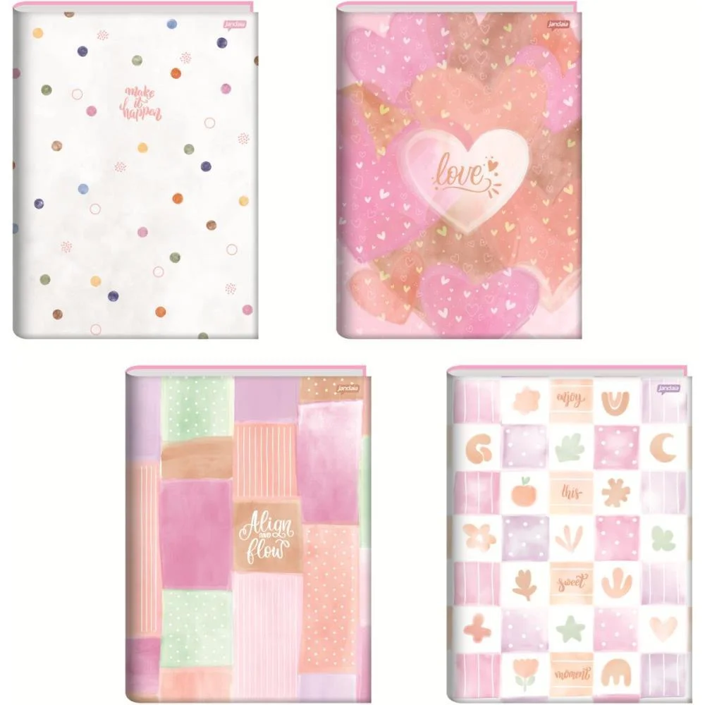 CADERNO BROCHURAO CAPA DURA LA CREME 80FLS. JANDAIA (PCT.C/05) - imagem 3