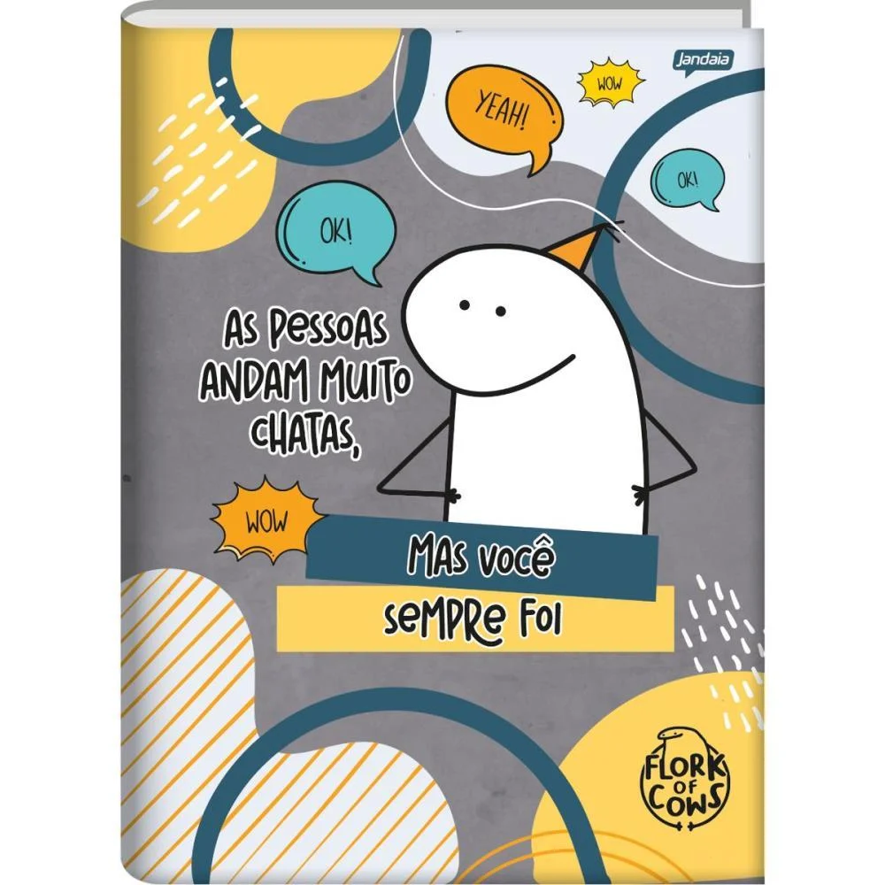 CADERNO BROCHURAO CAPA DURA FLORK 80FLS. JANDAIA (PCT.C/05) - imagem 4