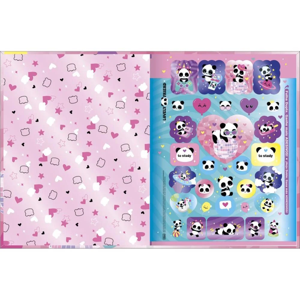 CADERNO BROCHURAO CAPA DURA LOVELY FRIEND 80FLS. TILIBRA (PCT.C/05) - imagem 3