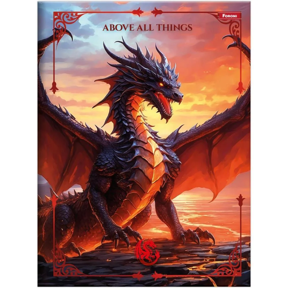 CADERNO BROCHURAO CAPA DURA DRAKOS 80FLS FORONI (PCT.C/05) - imagem 5