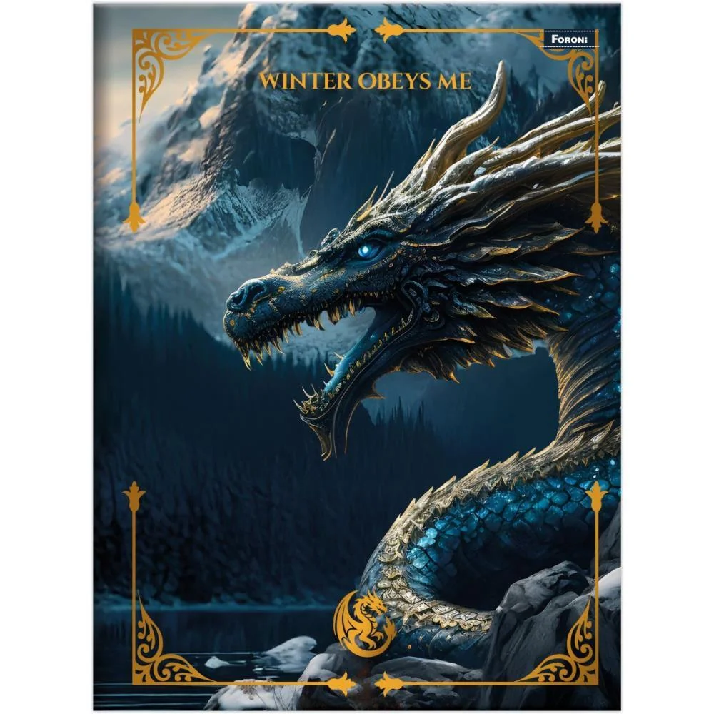 CADERNO BROCHURAO CAPA DURA DRAKOS 80FLS FORONI (PCT.C/05) - imagem 6