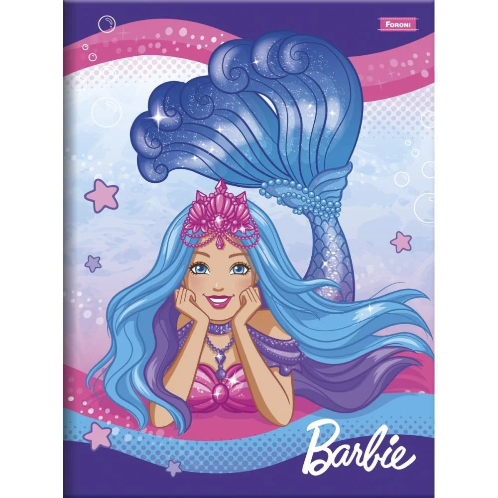 CADERNO BROCHURAO CAPA DURA BARBIE DREAMTOPIA 80F FORONI (PCT.C/05) - imagem 6
