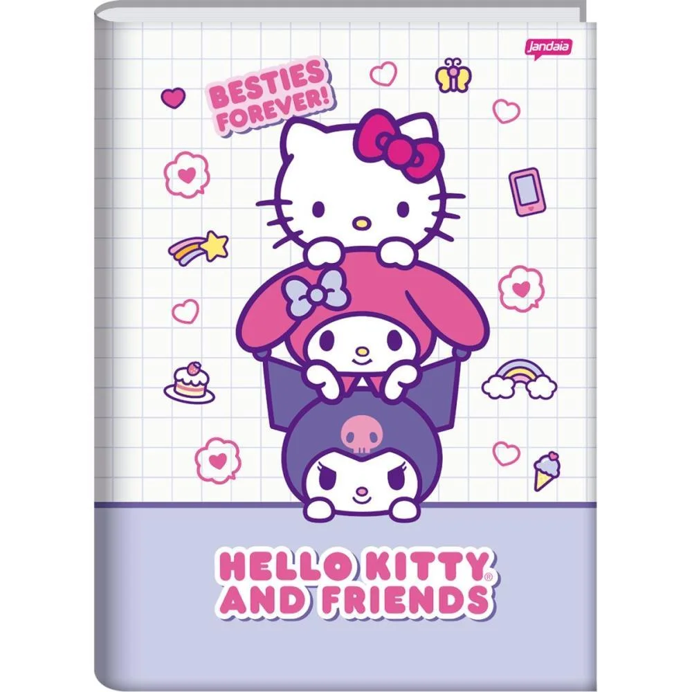 CADERNO BROCHURAO CAPA DURA BESTIES FOREVER 80FLS. JANDAIA (PCT.C/05) - imagem 5