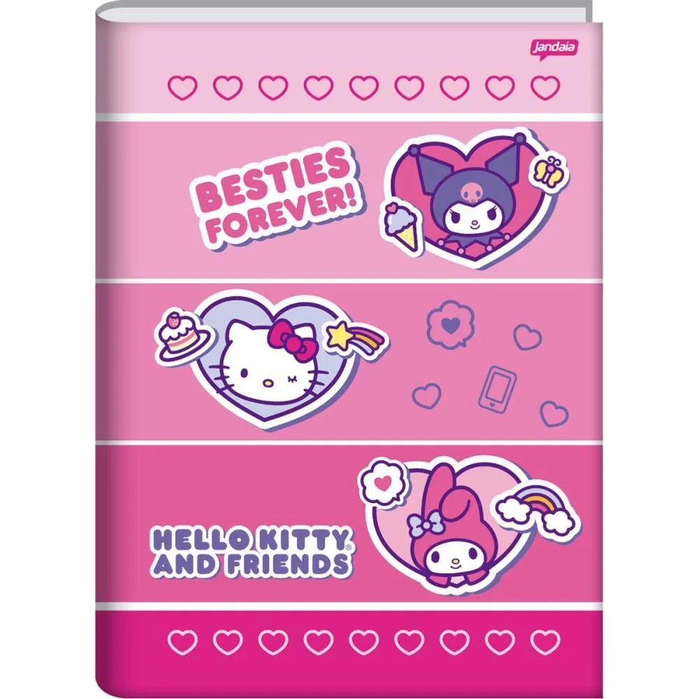 CADERNO BROCHURAO CAPA DURA BESTIES FOREVER 80FLS. JANDAIA (PCT.C/05) - imagem 7