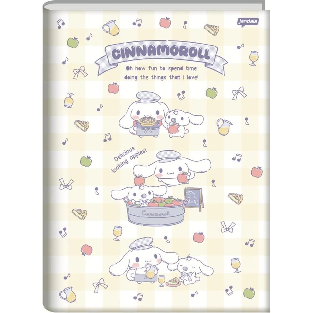 CADERNO BROCHURAO CAPA DURA CINNAMONROLL 80FLS. JANDAIA (PCT.C/05) - imagem 5