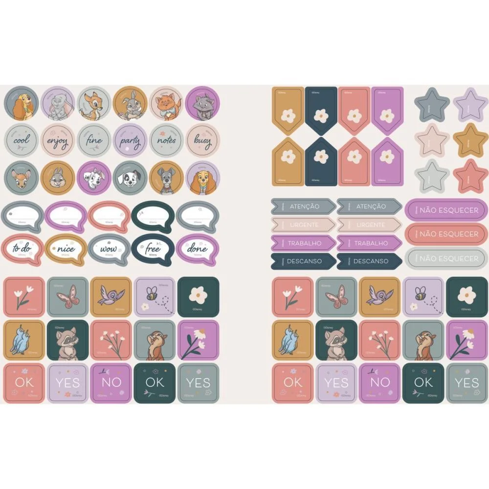 CADERNO BROCHURAO CAPA DURA DISNEY CLASSICOS 80FLS JANDAIA (PCT.C/05) - imagem 8