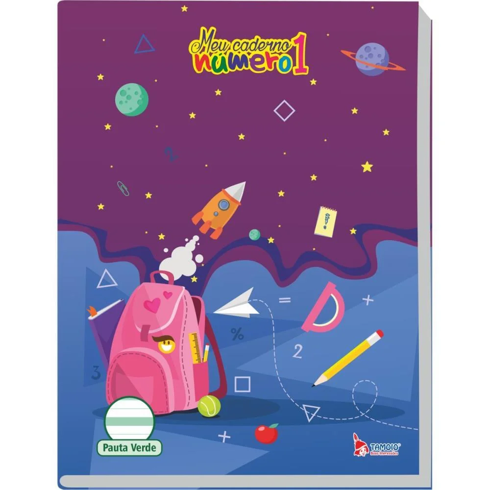 CADERNO CALIGRAFIA CAPA DURA NUMERO 1 PAUTA VERDE 40F 70G. TAMOIO (PCT.C/05) - imagem 6