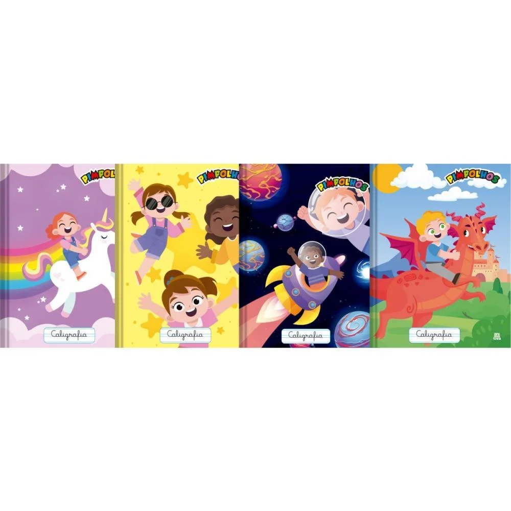 CADERNO CALIGRAFIA CAPA DURA PIMPOLHOS COST.UNIV.40F ANIMATIVA (PCT.C/05) - imagem 2
