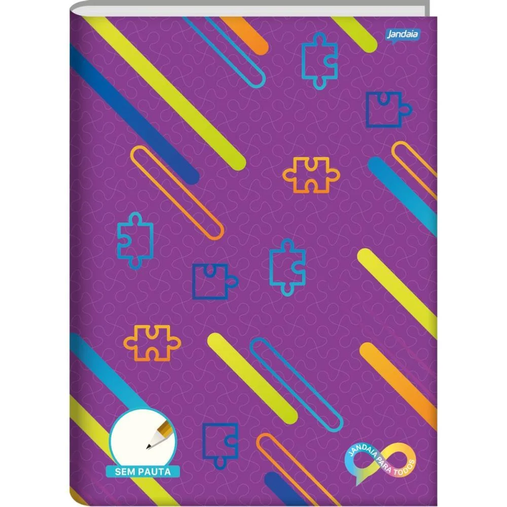 CADERNO BROCHURAO SEM PAUTA NEURO UNIV CD S/PAUTA C/MARGEM JANDAIA (PCT.C/05) - imagem 3