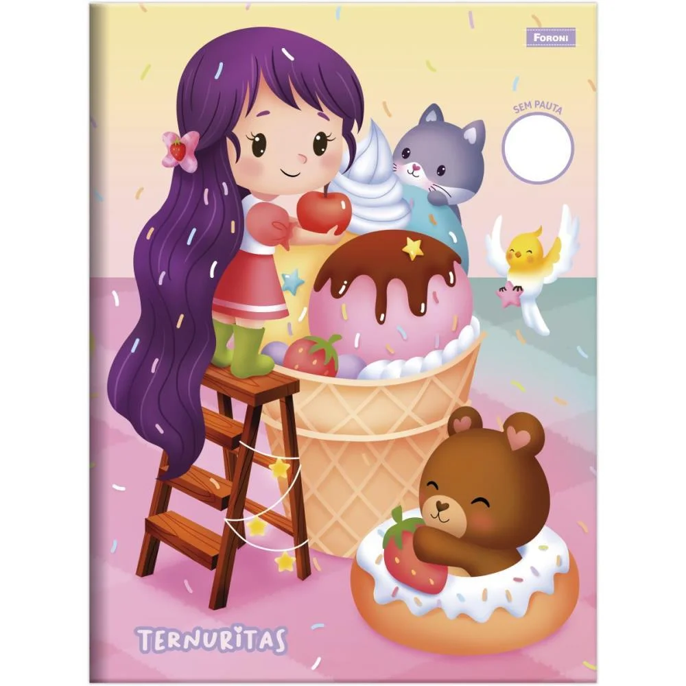 CADERNO BROCHURAO SEM PAUTA TERNURITAS 60F FORONI (PCT.C/05) - imagem 3