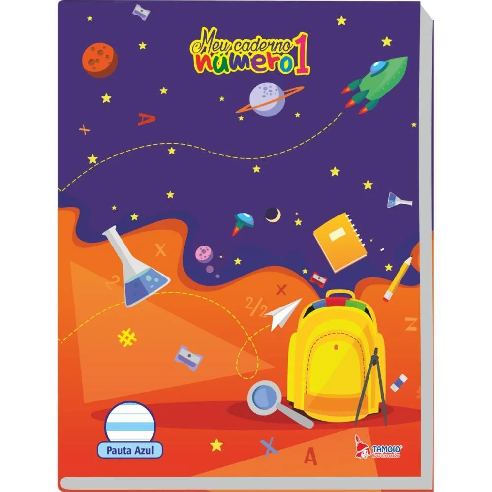 CADERNO CALIGRAFIA CAPA DURA NUMERO 1 PAUTA AZUL 40F 70G. TAMOIO (PCT.C/05) - imagem 4