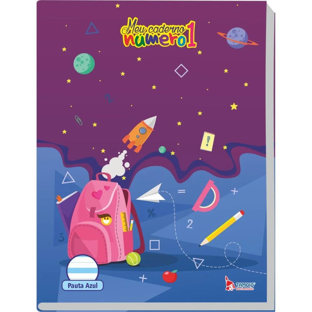 CADERNO CALIGRAFIA CAPA DURA NUMERO 1 PAUTA AZUL 40F 70G. TAMOIO (PCT.C/05) - imagem 6