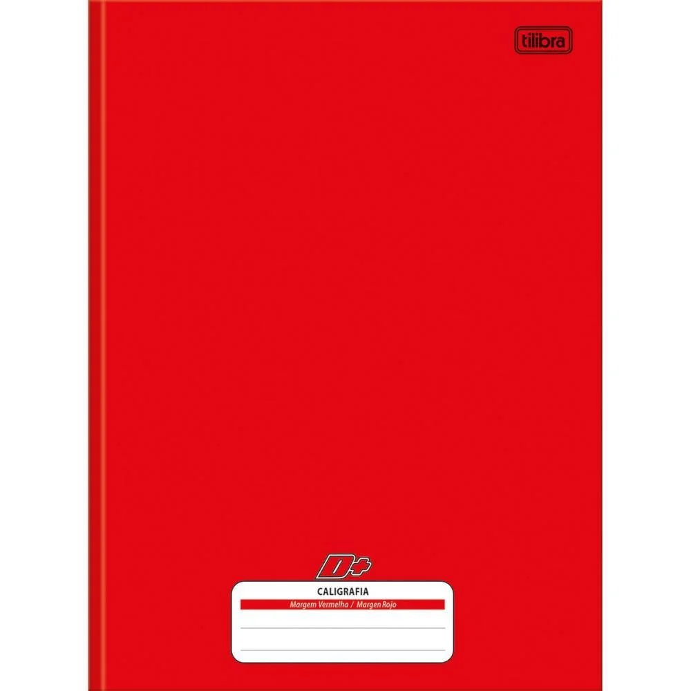CADERNO CALIGRAFIA CAPA DURA D+ 96F UNIV. BROCH. VERMELHO TILIBRA (PCT.C/05) - imagem 2