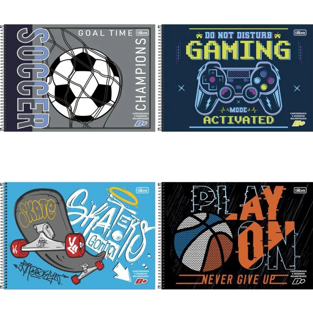 CADERNO DESENHO MILIMETRADO D+ MASC.96FLS.UNIV.ESP.HORIZ. TILIBRA (PCT.C/04) - imagem 4