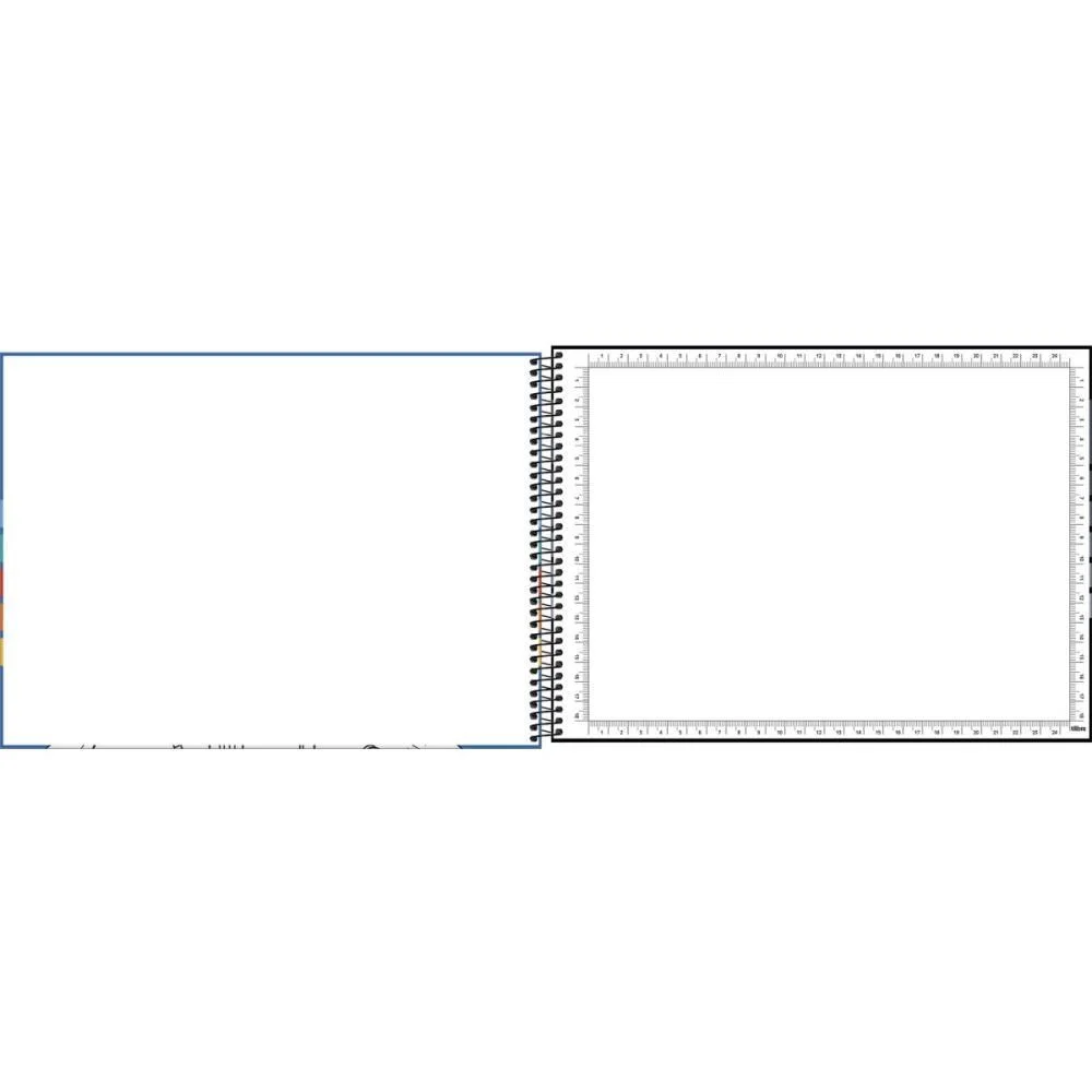 CADERNO DESENHO MILIMETRADO PEPPER ESPIRAL 80FLS MASCULINO TILIBRA (PCT.C/04) - imagem 3