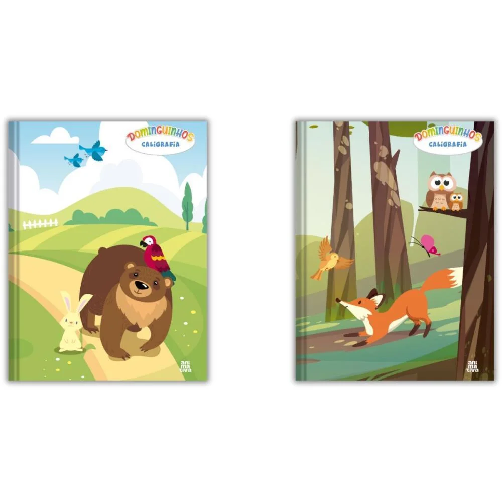 CADERNO CALIGRAFIA CAPA DURA DOMINGUINHOS COSTURADO UN.40F ANIMATIVA (PCT.C/05) - imagem 3