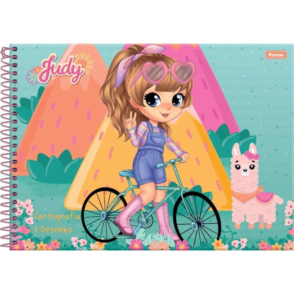 CADERNO DESENHO UNIV CAPA DURA JUDY 80FLS. FORONI (PCT.C/05) - imagem 3
